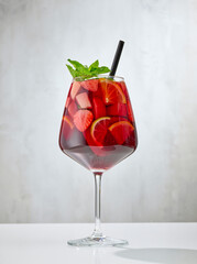 glass of sangria