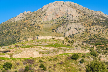 Fototapeta na wymiar Micenas Fort, Peloponnese, Greece