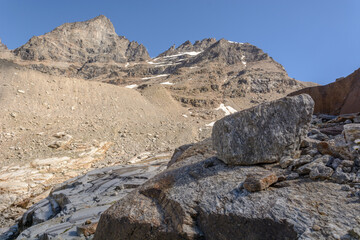 Rocky mountains in the Italian Alps.