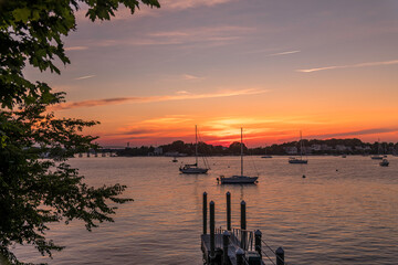 Sunset in the Harbor