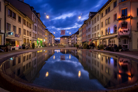 Winterthur Altstadt Spiegelung