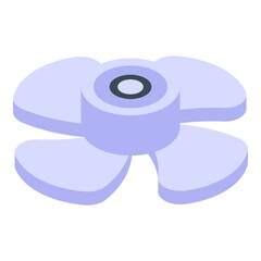 Refrigerator repair fan icon isometric vector. Electrical household. Home repairman