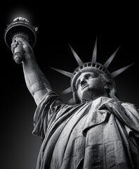 Statue of liberty in black and white fine art © Helena GARCIA