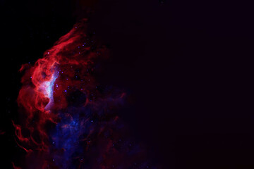 Red galaxy in deep space. Elements of this image were furnished by NASA.