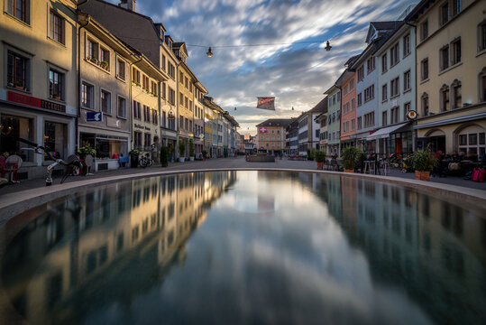 Winterthur Altstadt Spiegelung