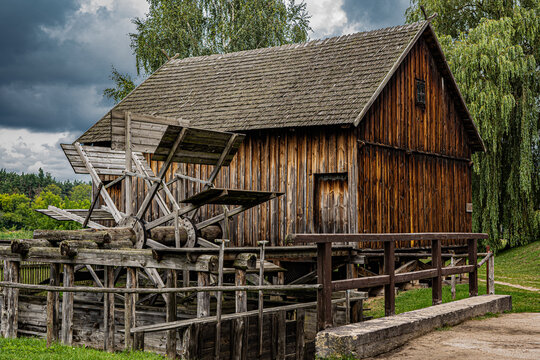 old wooden mill