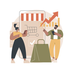Consumer demand abstract concept vector illustration. Customer decision, buy product or service, consumer satisfaction, retail marketing, market price, consumption society abstract metaphor.