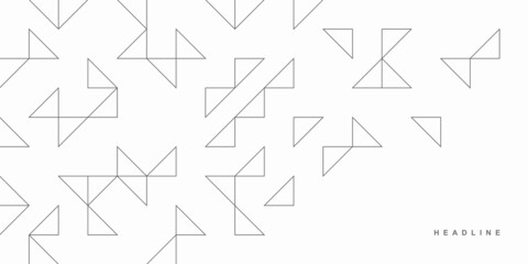 Abstract geometric technological background. Vector creative design.