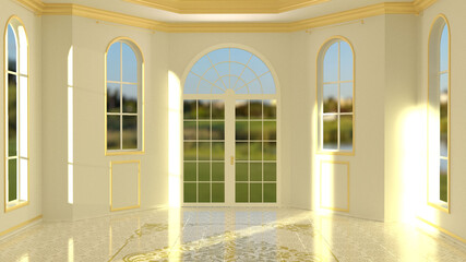 テレビ会議背景用 ZOOM会議背景用 CG レトロ 部屋  for using in video conference and as a zoom background.