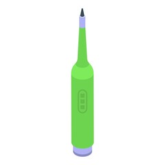 Electric toothbrush icon isometric vector. Tooth brush. Kid teeth