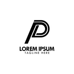 Initial letter monogram logo design template