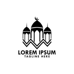 Islamic logo concept design template