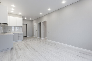 Fototapeta premium unfurnished house or apartment in bright colors