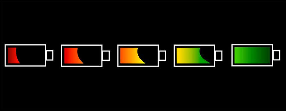 Gradient Battery Level Indicator Set