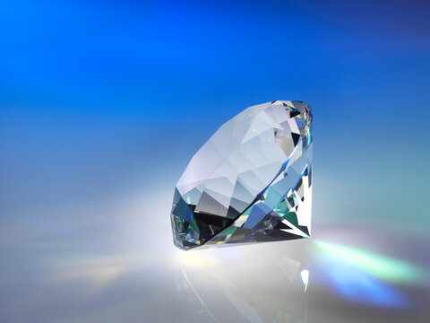 Close-up of gemstone on table