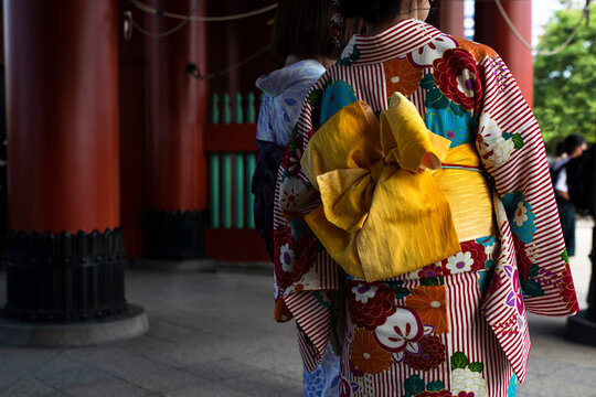 Detail of traditional japanese clothes, Japan