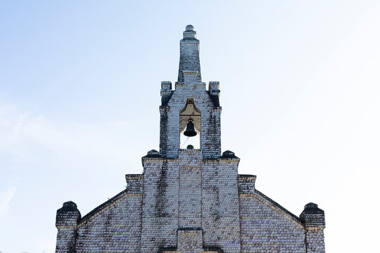 Church with shell facade, Galicia, Spain