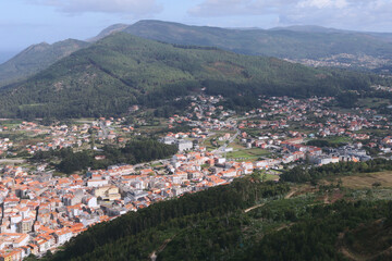 Fototapeta na wymiar view of the city. A Guarda, Pontevedra, Galicia