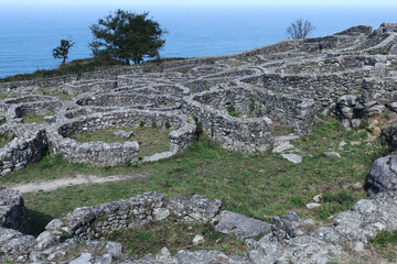 Fototapeta na wymiar celtic fort of Monte de Santa Tecla, A Guarda, Pontevedra, Galicia