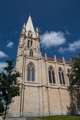 Fototapeta na wymiar Detail of the exterior of a church in France