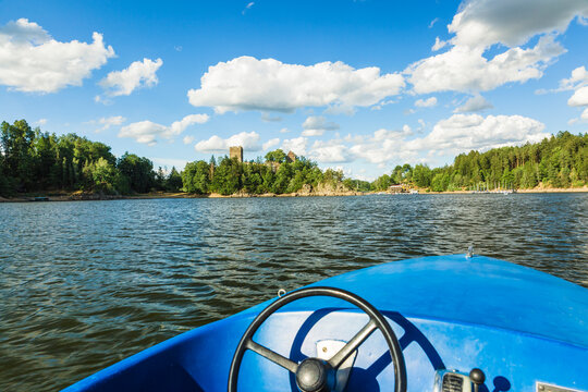 Austria, Lower Austria, Waldviertel, Ottenstein Reservoir, castle Lichtenfels