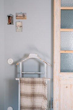 Clothes stand with shawl