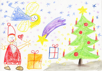 Children's drawing with