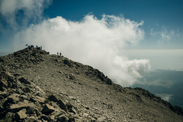 viewpoint of Tahtali Mountain. Tahtali Dagi, Antalya, Turkey