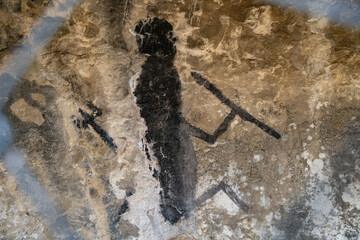 Maori rock art, South Island New Zealand