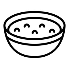 Carrot cream soup icon outline vector. Hot chicken. Vegetable broth