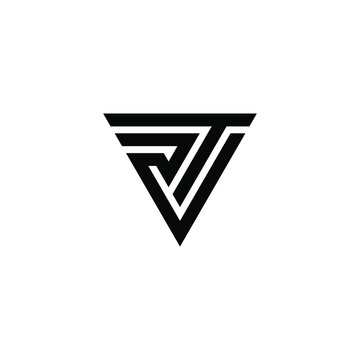 rt latter vector logo abstrack