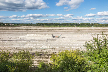 Fototapeta premium a chalk opencast mine in Chelm in eastern Poland,