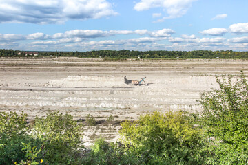 a chalk opencast mine in Chelm in eastern Poland,