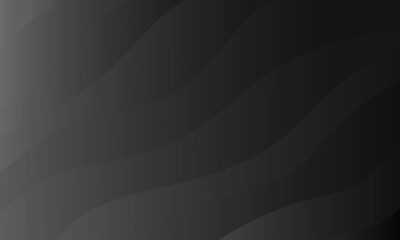曲線とグラデーションで作った優雅な背景素材、グレー、黒