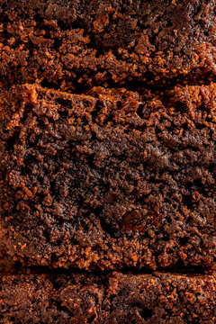 Chocolate  Brownie Texture Close Up Macro