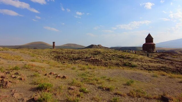 Archaeological Site of Ani, known as Ani Ruins is located in the northeast of Turkey, 42 km from the city of Kars on the Silk Road.