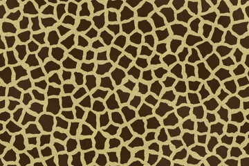 Stickers pour porte Brun Conception de modèle sans couture léopard