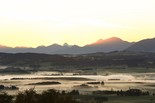 Germany, Bavaria, Allgaeu, sunrise