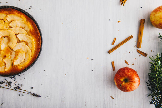 Home-baked apple pie