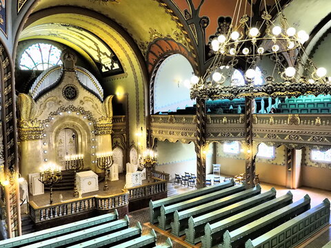 Bima, an elevation usually in the center of the synagogue, where there is a special table for public reading of the Torah scroll and the book of the Haftorian prophets during worship in the synagogue.