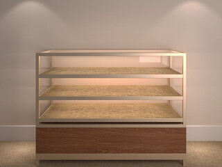 Fototapeta premium 3d rendering of an elegant display table ready to insert your objects as jewels or timepieces