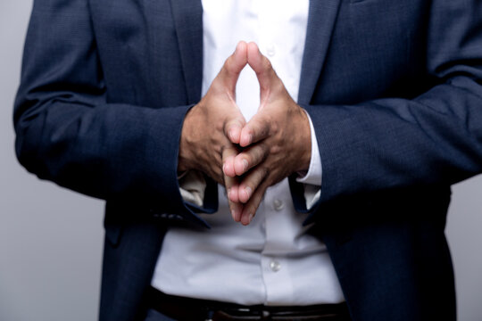 Hands of businessman, close-up