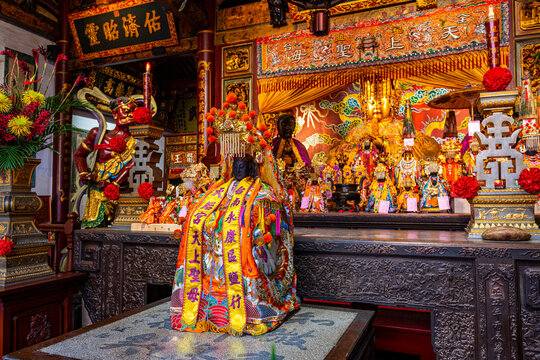 Taiwan, Tainan, Altar at Grand&Ocirc;&oslash;&Omega;Mazu&Ocirc;&oslash;&Omega;Temple