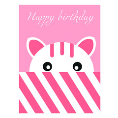 Happy birthday. Beautiful card. EPS10