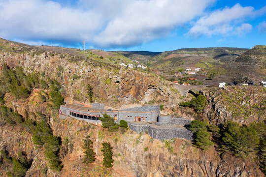 Mirador Ermita del Santo observation point in mountain landscape