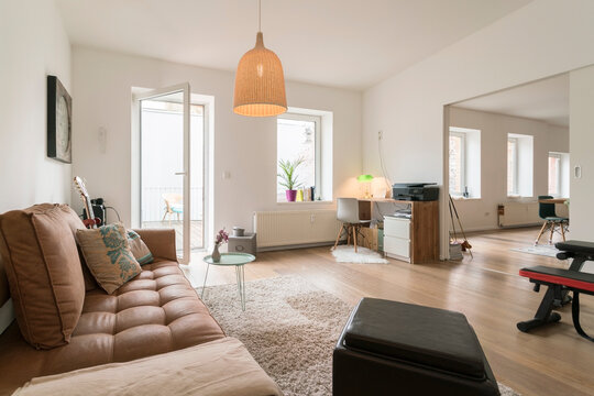 Living room of cozy apartment