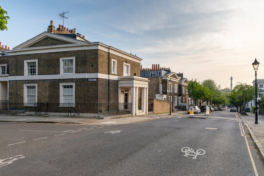 UK, England, London, Empty City Street During COVID-19 Pandemic