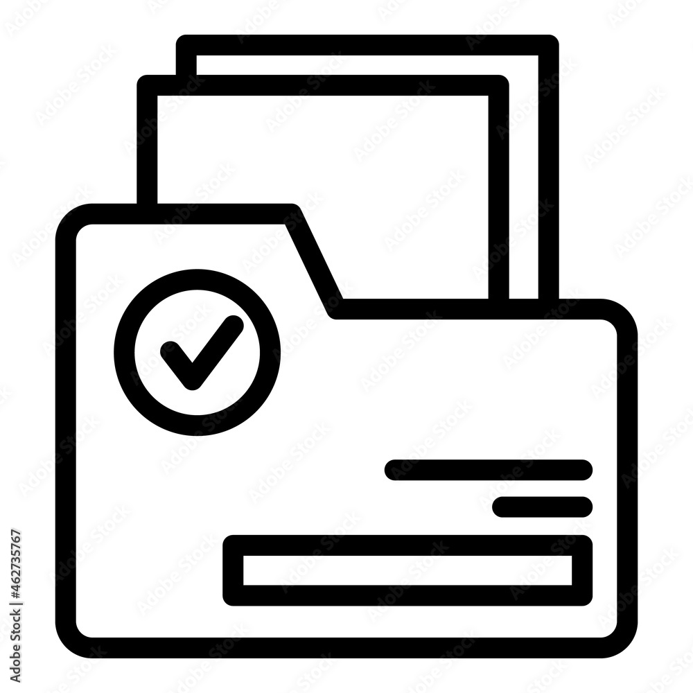 Poster folder code icon outline vector. verification password. step login