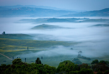 misty morning on the river