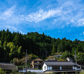 十月　京都大原　里山風景
